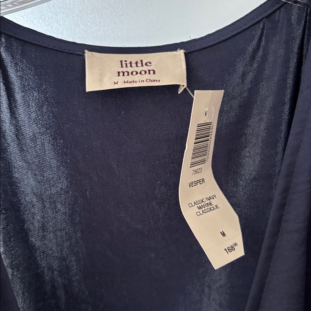 Little Moon Midnight Blue Long Sleeve Dress - Picture 2 of 4